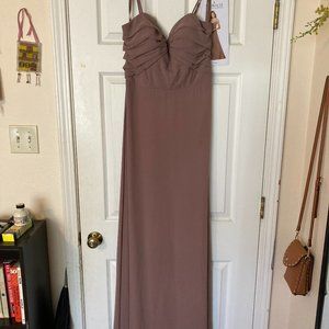 Chiffon Sweetheart Bridesmaid Prom Formal Dress